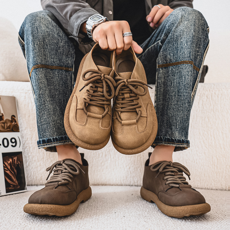 Leatherwork Designs - Scarpe Casual da Uomo, Classiche con